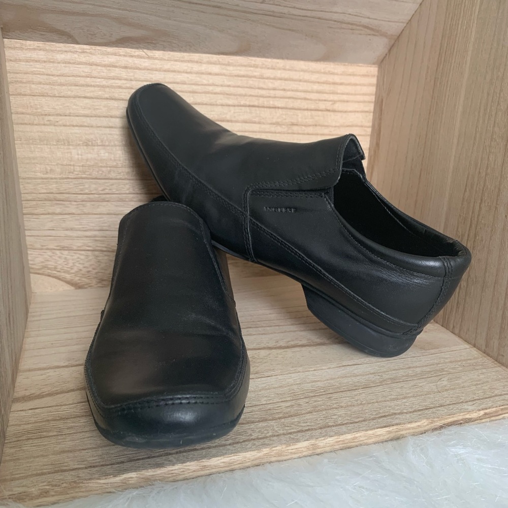 Inglese Italy Black Leather Shoes